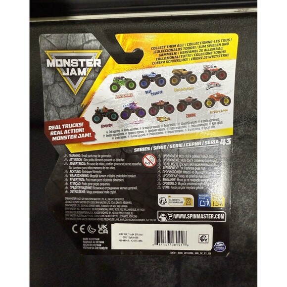 Monster Jam Sparkle Smash Mud Blaster Color Change & Sparkle Smash Series 43 Lot - Picture 5 of 5